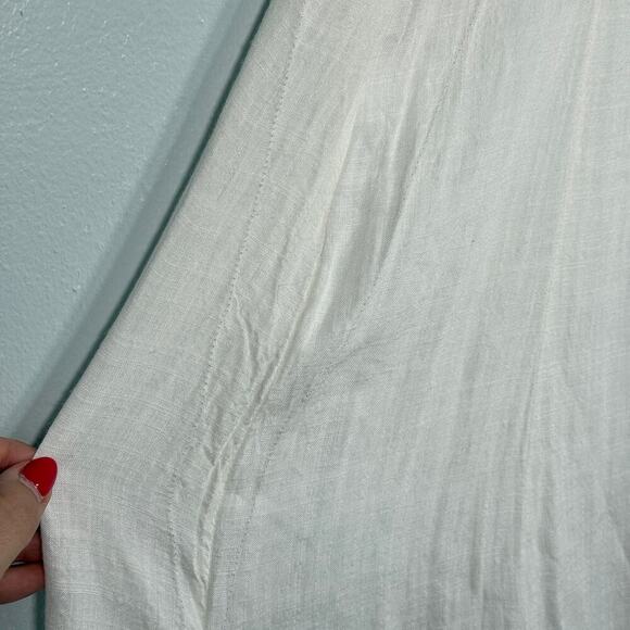 Global Desi Boho Neon Embroidered White Shift Dress XXL Made in India - Picture 10 of 11